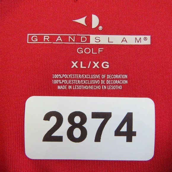 Grand Slam* Men's‎ Short Sleeve 3 Button Down Straight Hem Golf Polo Shirt~ XL - Picture 3 of 11